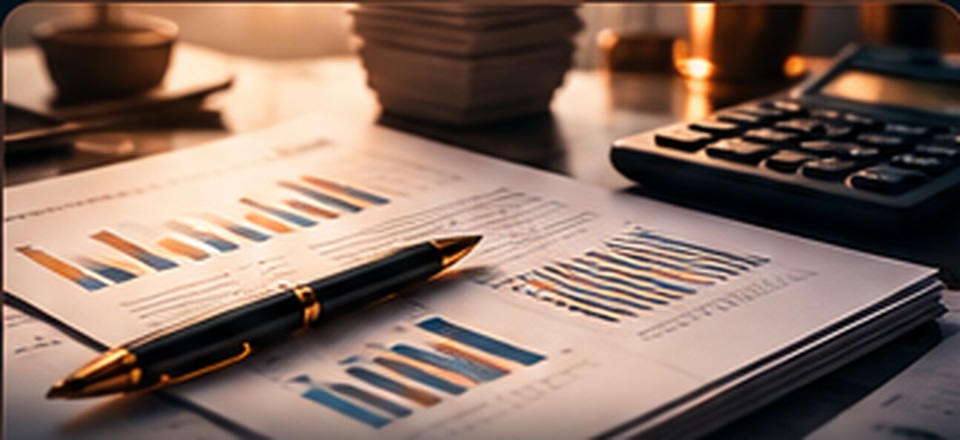 Finansal raporlar, tablolar ve hesap makinesi fotoğrafı